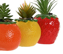 02.7308.0198: Γλαστράκι κεραμικό με λουλούδια