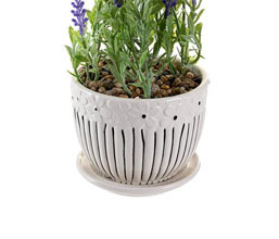 02.7308.0202: Γλαστράκι κεραμικό με λεβάντα