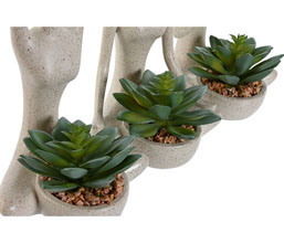 02.7308.0212: Γλαστράκι - φιγούρα yoga με λουλούδια