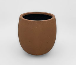 02.7323.0101 - Γλάστρα Fiber Cement - Indoor & Outdoor - Frost Resistant - Waterproof - Burnt Orange
