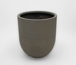 02.7323.0111 - Γλάστρα Fiber Cement - Indoor & Outdoor - Frost Resistant - Waterproof, χρώμα καφέ
