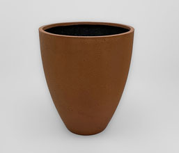 02.7323.0115 - Γλάστρα Cement Fiber Sand - Indoor & Outdoor - Frost Resistant - Waterproof - Burnt Orange
