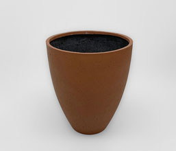 02.7323.0116 - Γλάστρα Cement Fiber Sand - Indoor & Outdoor - Frost Resistant - Waterproof - Burnt Orange
