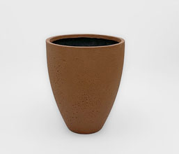 02.7323.0117 - Γλάστρα Cement Fiber Sand - Indoor & Outdoor - Frost Resistant - Waterproof - Burnt Orange
