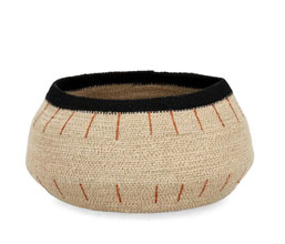 09.7009.0164 - Διακοσμητικό καλάθι ψάθα, χειροποίητο natural

