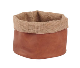 09.7278.0003 - Καλάθι Jute - συνθετικό δέρμα

