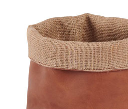 09.7278.0003: Καλάθι Jute - συνθετικό δέρμα