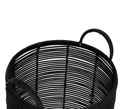 09.7308.0125: Καλάθι rattan μαύρο