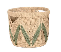 09.7308.0143 - Καλάθι rattan natural πράσινο

