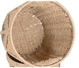 09.7308.0144: Καλάθι rattan natural πράσινο