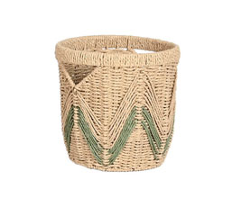 09.7308.0145 - Καλάθι rattan natural πράσινο

