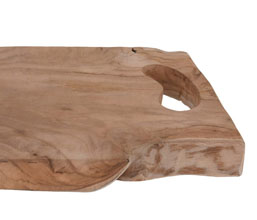 13.7281.0400: Βάση κοπής- σερβιρίσματος, rustic teak - ακανόνιστο τελείωμα