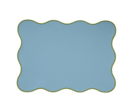 13.7360.0012 - Σουπλά συνθετικό δέρμα σιέλ - πράσινο

