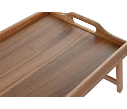 14.7308.0097: Δίσκος σερβιρίσματος, ξύλο ακακία, πόδια αναδιπλούμενα