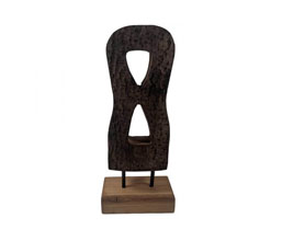 15.6696.0006 - Διακοσμητικό totem σε βάση, ξύλο paulwonia natural

