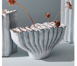 15.7009.0562: Βάζο κεραμικό λευκό