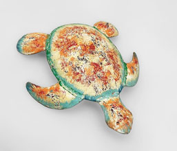 15.7009.0572: Διακοσμητικό χελώνα πολύχρωμη, μέταλλο