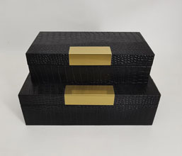 15.7050.0052 - Διακοσμητικό κουτί, συνθετικό δέρμα croco

