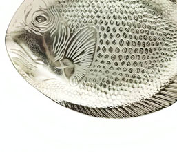 15.7050.0055: Διακοσμητική πιατέλα ψάρι, nickel