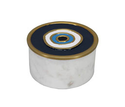 15.7050.0999 - Διακοσμητικό κουτί μάρμαρο - μέταλλο, 