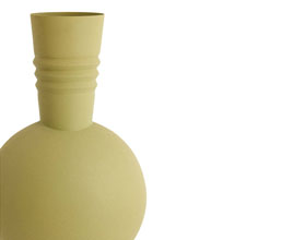 15.7277.0103: βάζο μέταλλο matt olive green