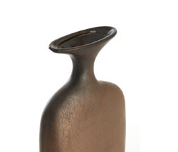 15.7277.0109: Βάζο κεραμικό χρώμα καφέ - bronze