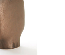 15.7277.0109: Βάζο κεραμικό χρώμα καφέ - bronze