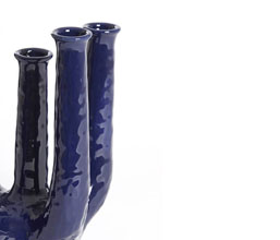 15.7277.0127: Βάζο κεραμικό μπλε 