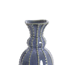 15.7277.0132: Βάζο κεραμικό μπλε 