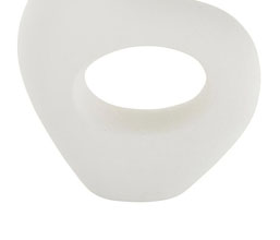 15.7278.0090: Βάζο terracotta λευκό