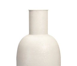 15.7281.0347: Βάζο μέταλλο λευκό