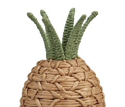 15.7281.0350: διακοσμητικό ανανάς, rattan