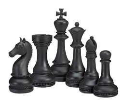 15.7281.0354 - Σετ6 τεμ. φιγούρες σκάκι, ρητίνη

