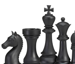 15.7281.0354: Σετ6 τεμ. φιγούρες σκάκι, ρητίνη