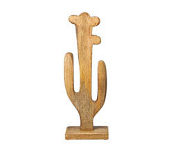 15.7281.0367 - διακοσμητικό κάκτος, ξύλο mango

