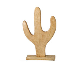 15.7281.0369 - διακοσμητικό κάκτος, ξύλο mango

