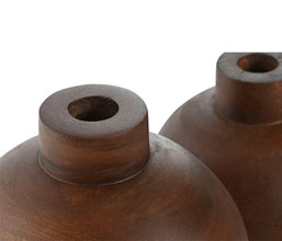 15.7308.0802:  Διακοσμητικό βάζο, ξύλο mango