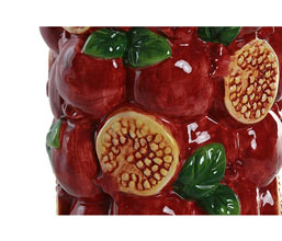 15.7308.0921: Βάζο κεραμικό ανάγλυφο, σχέδιο ρόδια