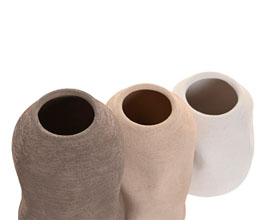 15.7308.0924: Set 3 βάζα stoneware (Δ.10, 24Υ - Δ.10, 17Υ - Δ.10 - 11Υ)