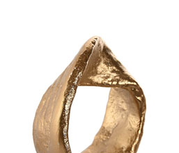 15.7308.0936: διακοσμητικό base marble, circle golden aluminium