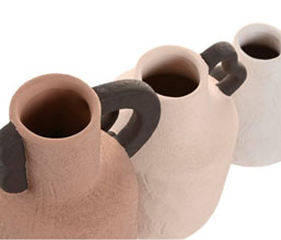 15.7308.0955: Set 3 βάζα stoneware (Δ.13, 25Υ - Δ.14, 18Υ - Δ.12 - 11Υ)