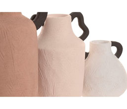 15.7308.0955: Set 3 βάζα stoneware (Δ.13, 25Υ - Δ.14, 18Υ - Δ.12 - 11Υ)