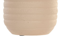 15.7308.0980: Βάζο terracotta, ξύλο mango