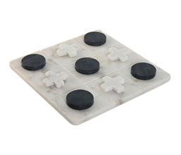 15.7308.0989 - Επιτραπέζιο διακοσμητικό παιχνίδι τρίλιζα, μάρμαρο 

