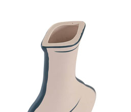 15.7308.1019: Βάζο terracotta, handpainted