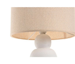 16.7308.0299: φωτιστικό επιτραπέζιο κεραμική βάση, με καπέλο