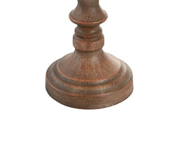16.7308.0303: φωτιστικό επιτραπέζιο μέταλλο, wood look καπέλο cotton