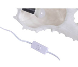 16.7308.0324: φωτιστικό επιτραπέζιο, κοχύλι, αμμόλιθος