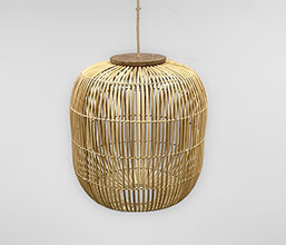 16.7339.0141: φωτιστικό οροφής rattan, ξύλο teak