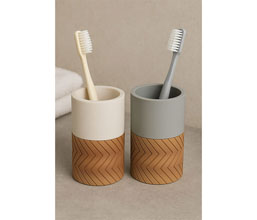 17.7308.0275: Ποτήρι για οδοντόβουρτσες, γκρι ρητίνη